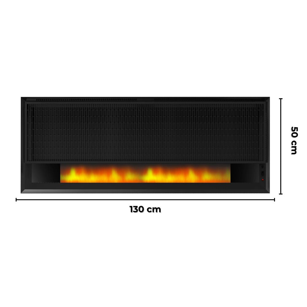 Panou Radiant cu Aspect Semineu si Proiectie Flacara LED - Design Modern, 2100W