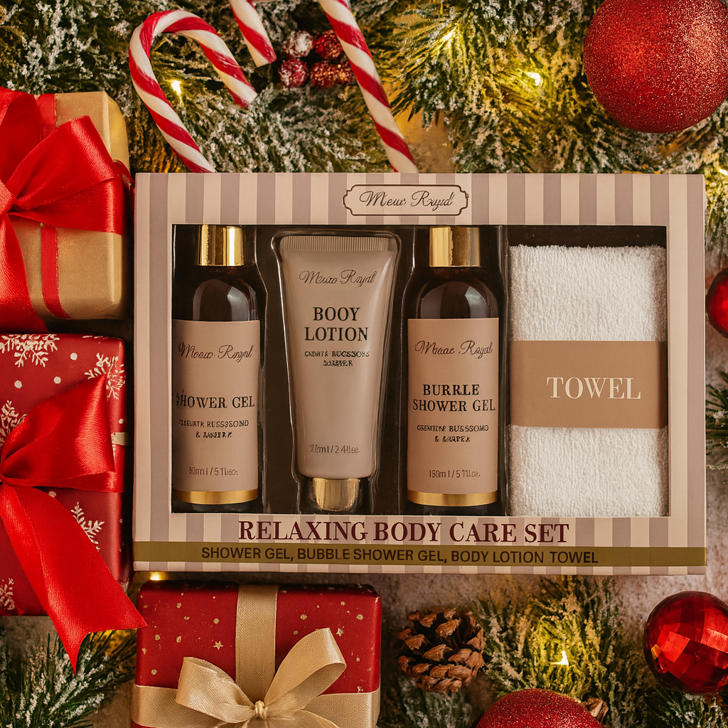 Set Cadou pentru Ingrijirea Corpului, Cherry Blossoms & Amber, Crem