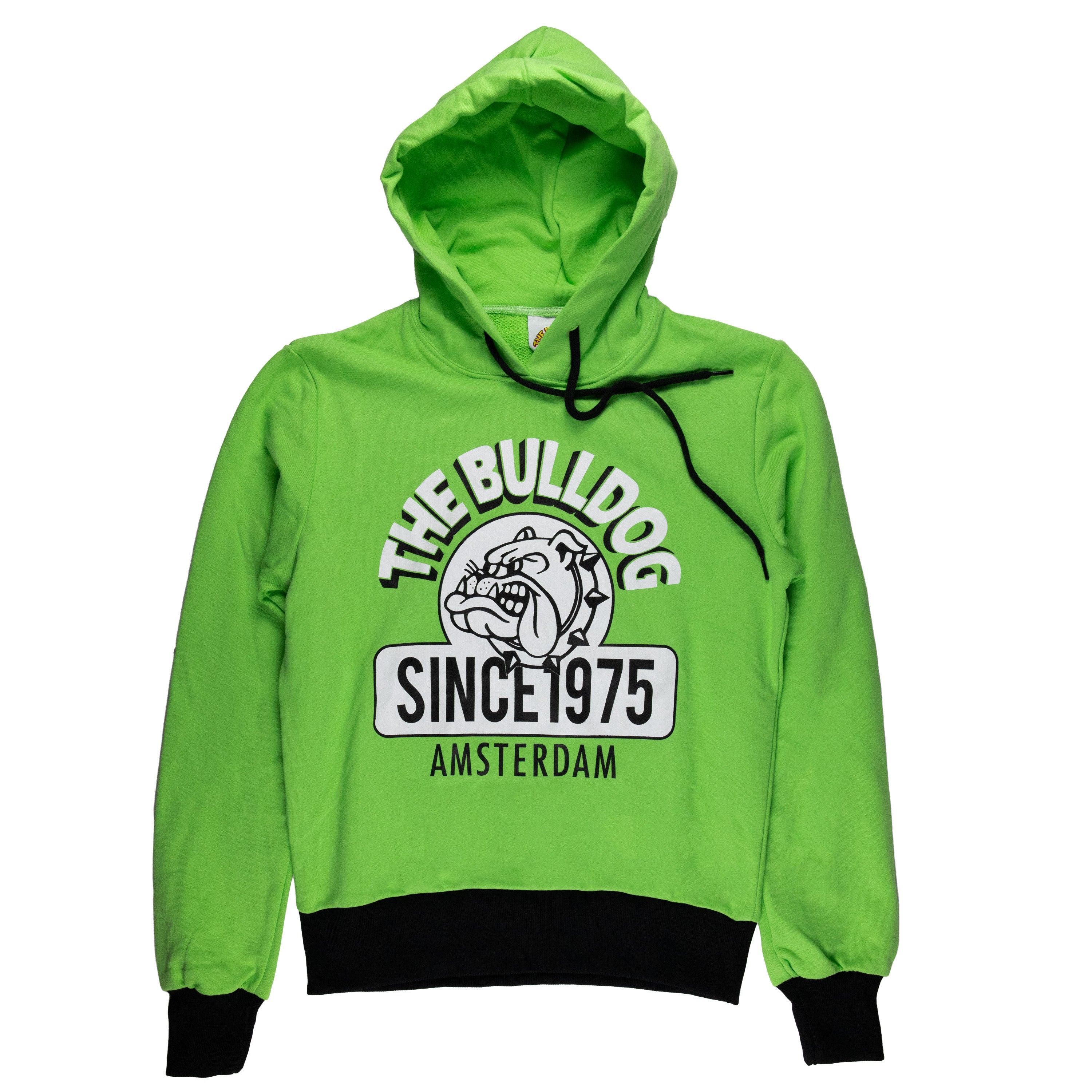 Hanorac The Bulldog Amsterdam, Marimea S - Verde Acido Since 1975