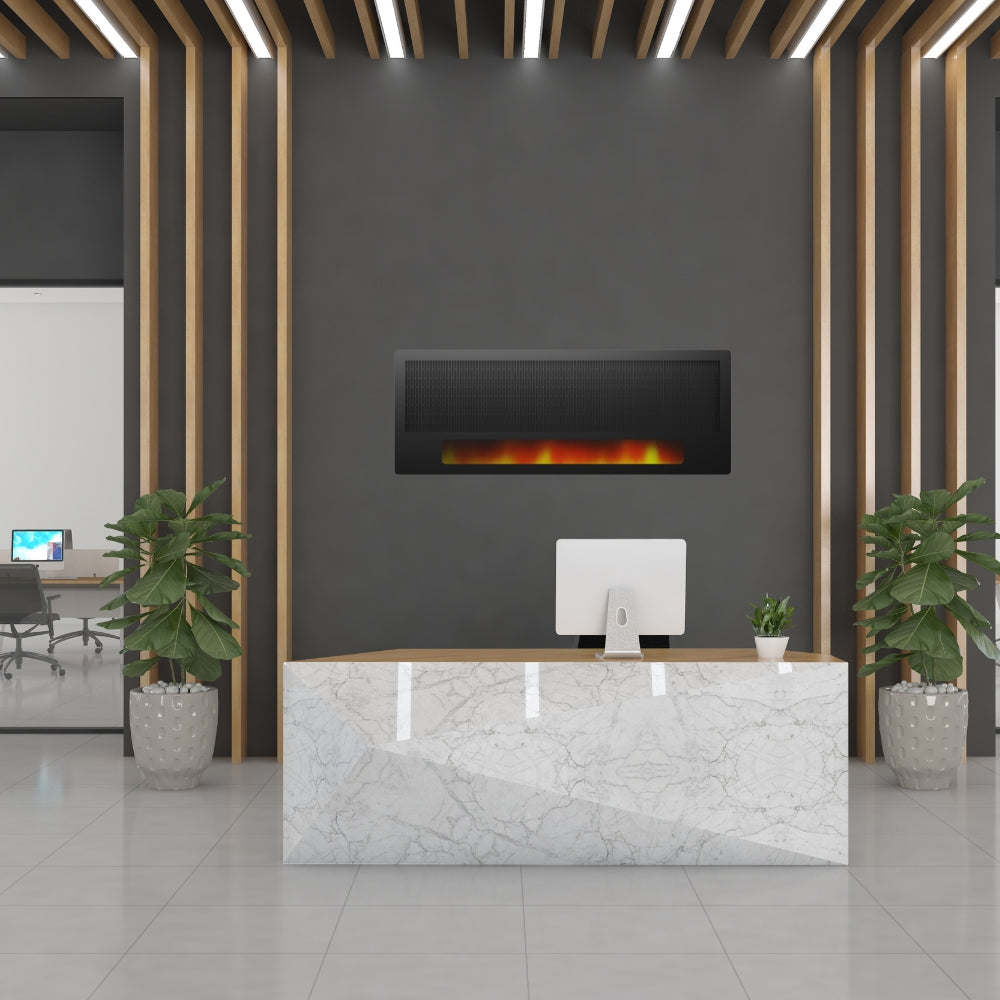 Panou Radiant Proiectie Flacara LED - Design Modern, 2100W