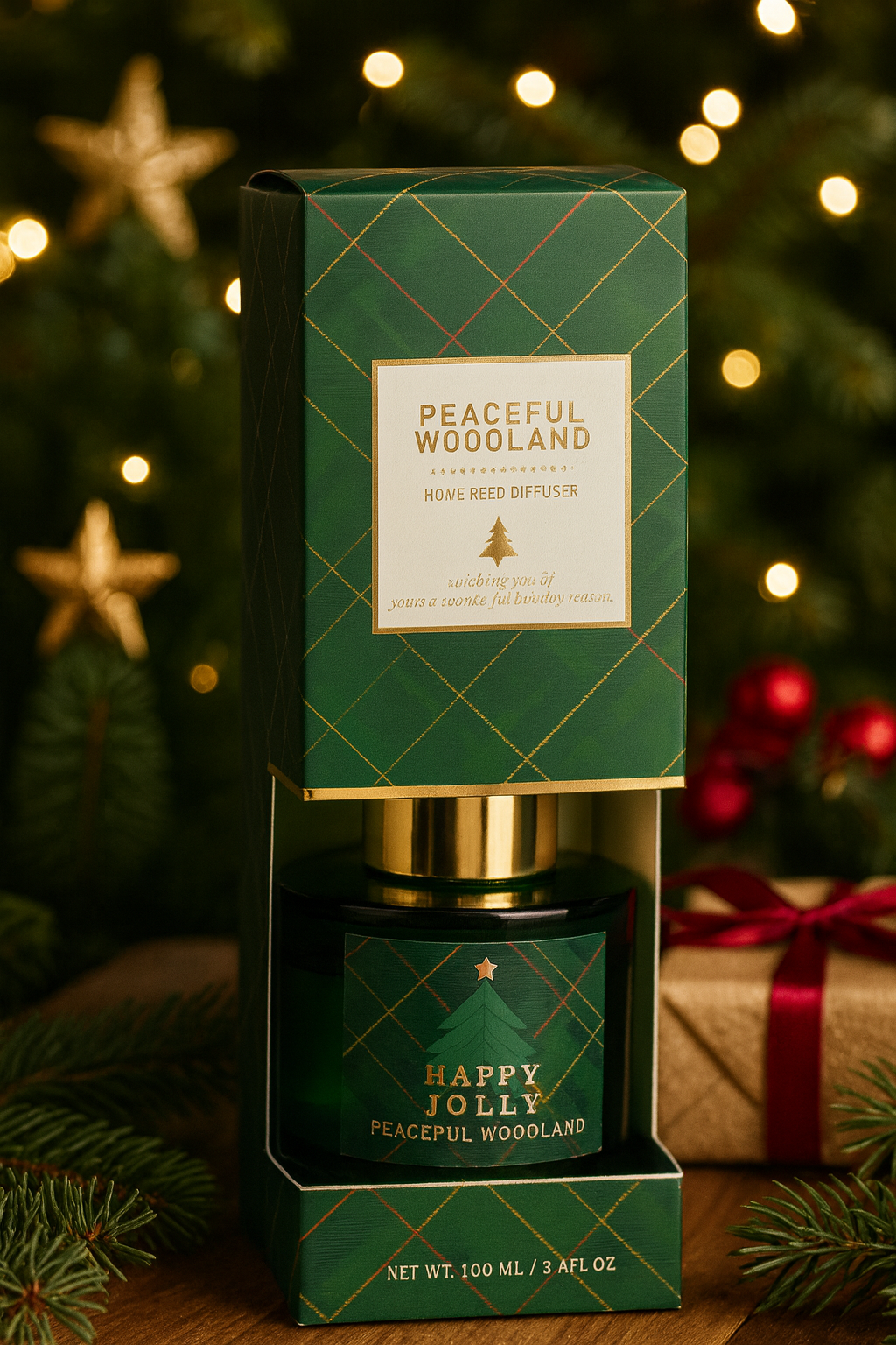 Diffuser Aromo, 100ml, Peaceful Woodland, Green Edition