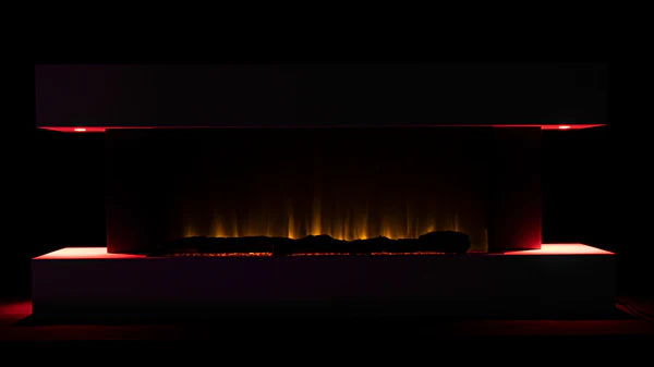 Semineu Electric Safecare Alb cu Sunet, WI-FI incorporat, 7 culori si 5 niveluri de intensitate a flacarilor (5201WERBA)