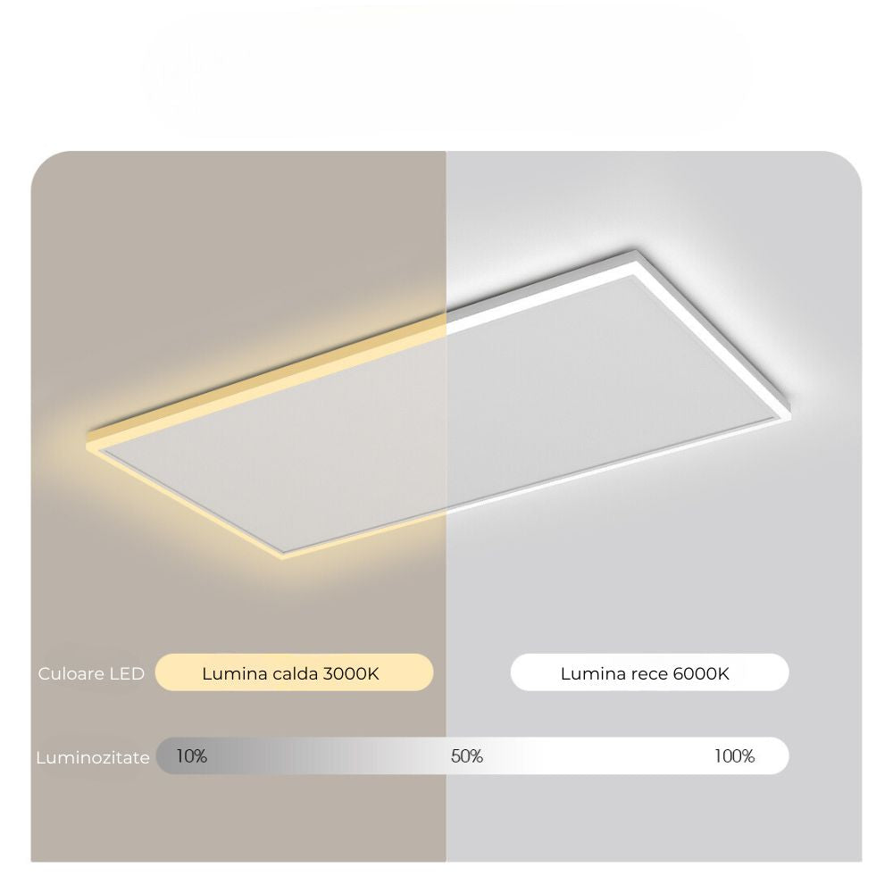 Panou Incalzire pe Tavan, 700W, cu lumina LED, Control la distanta