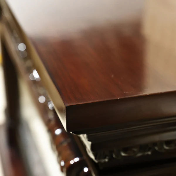 Semineu Electric din Lemn Masiv Stejar Cu Model, Telecomanda