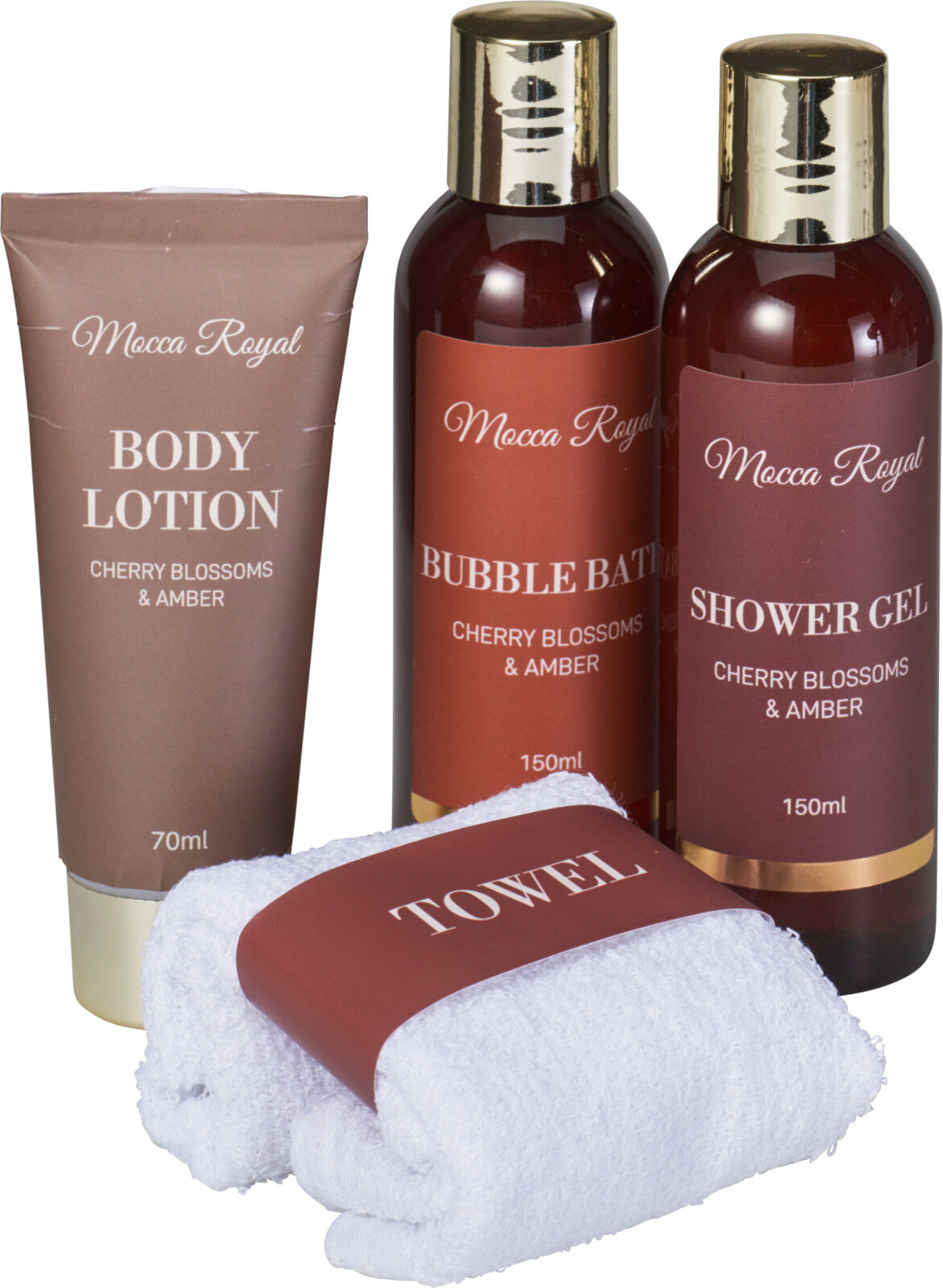 Set Cadou pentru Ingrijirea Corpului, Cherry Blossoms & Amber, Visiniu