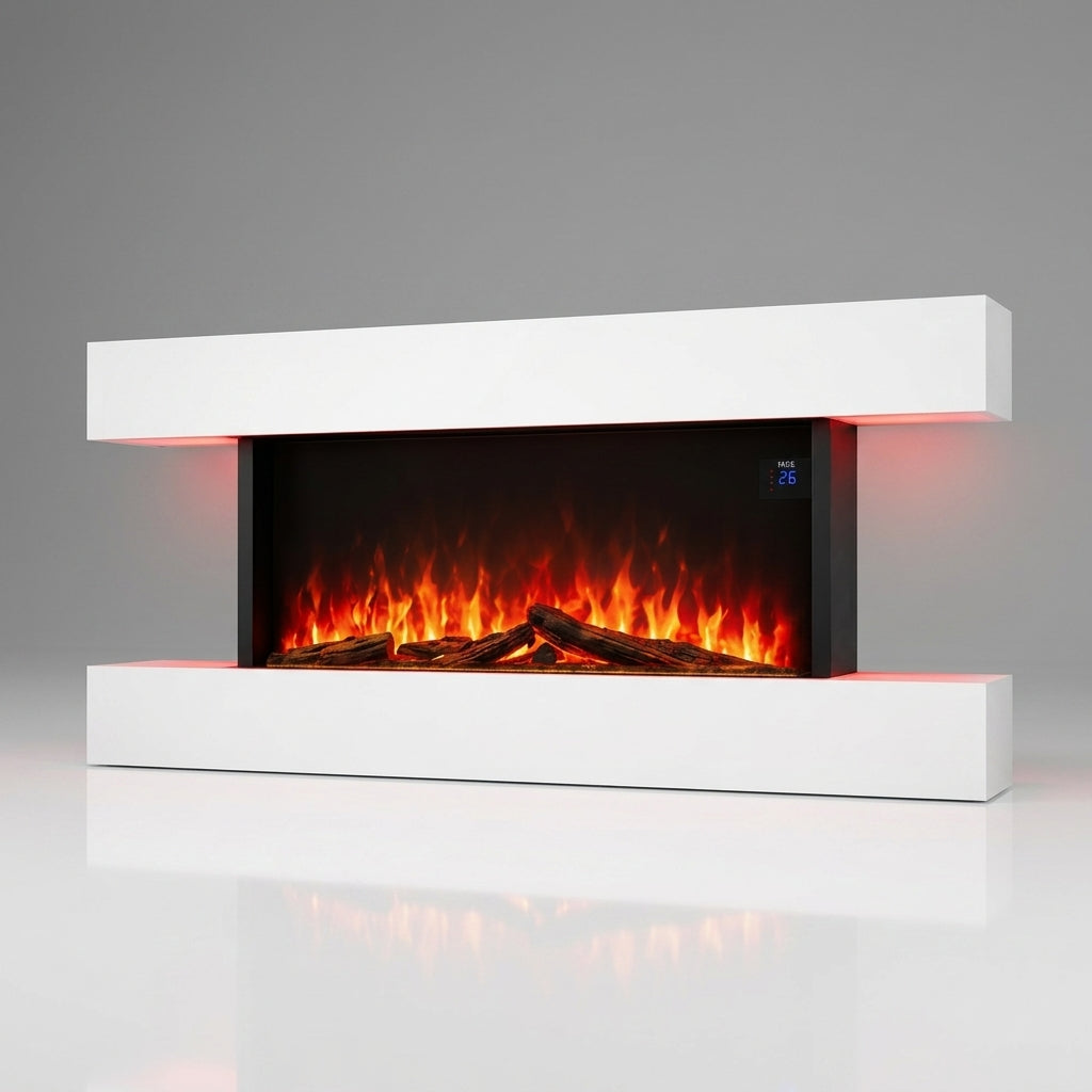 Semineu Electric Smart cu WiFi si Sunet Realist, Telecomanda – SAFECARE 5201 Metal