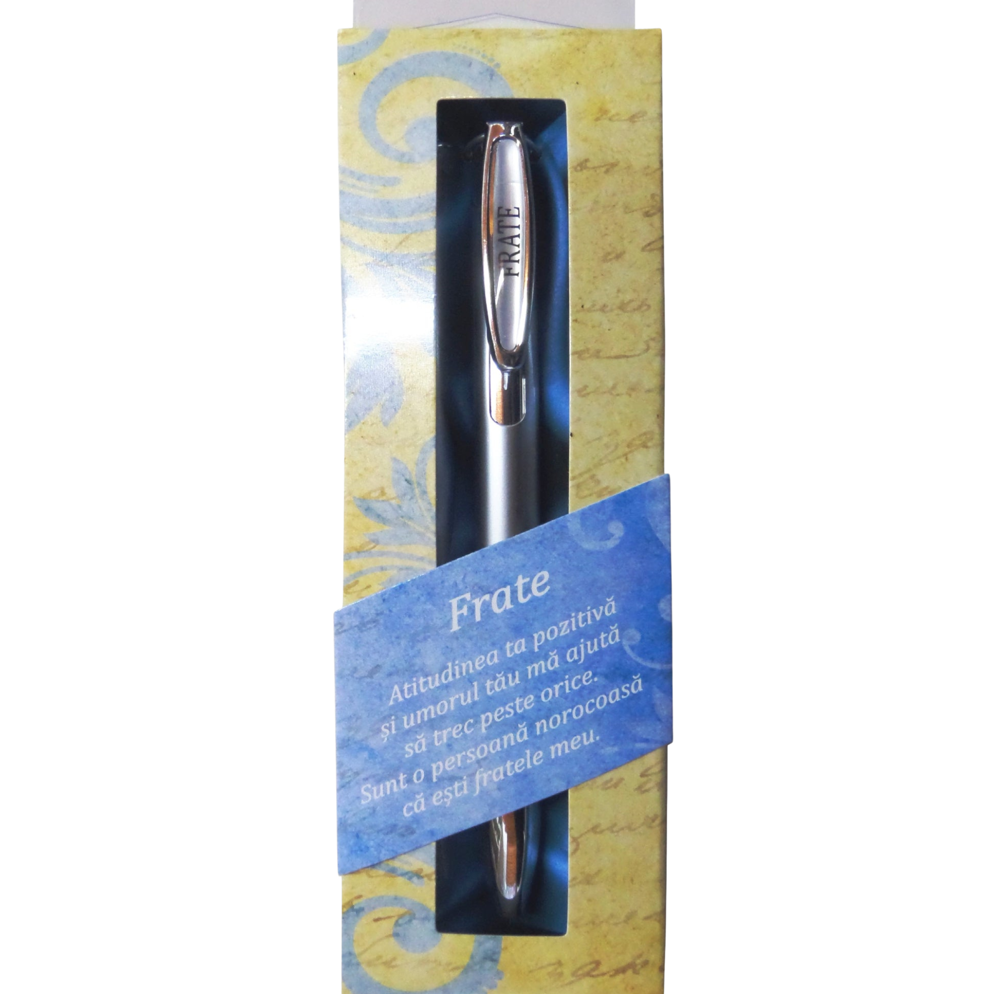 Pix personalizat in cutie cu mesaj "Frate"