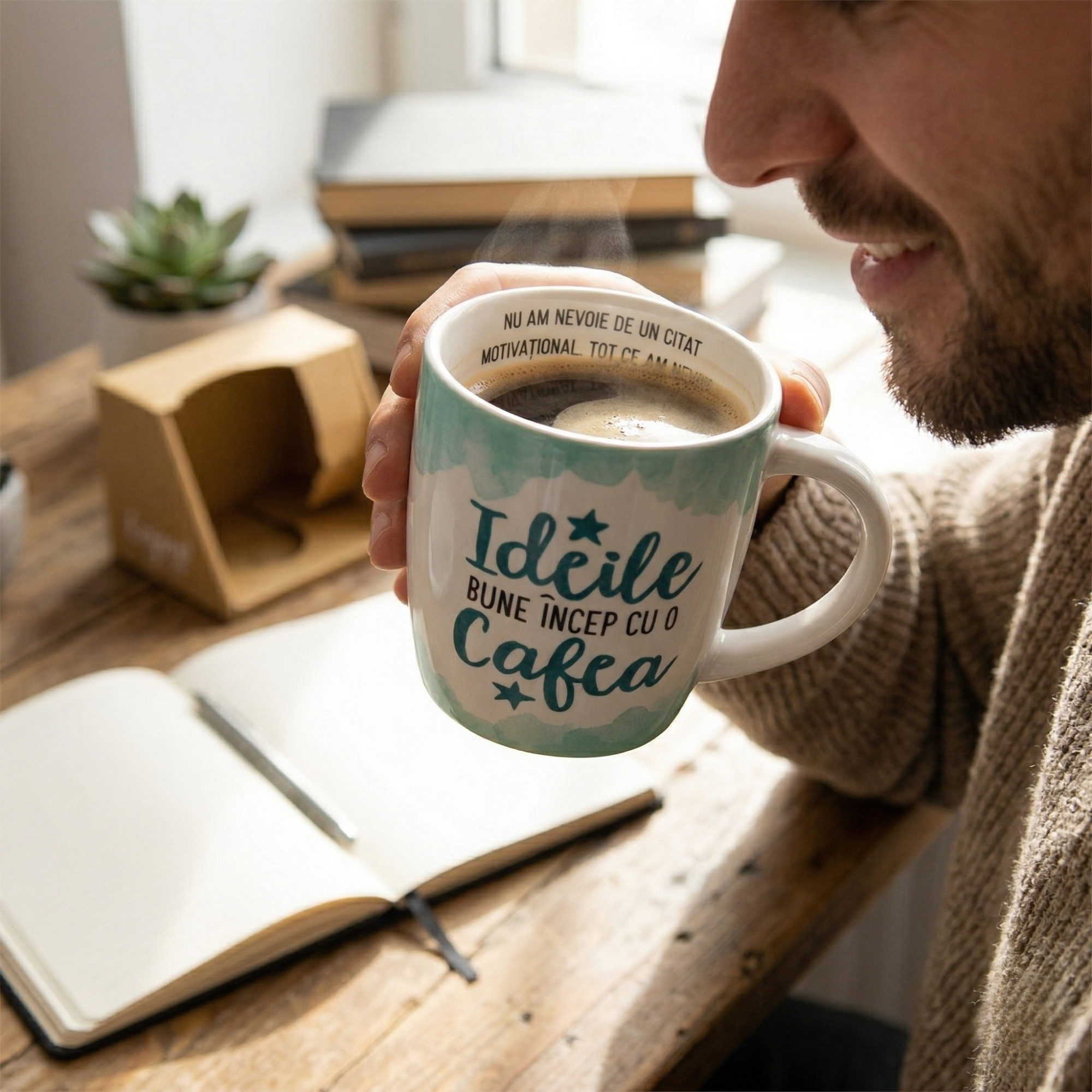Cana Portelan "Ideile Bune incep cu o Cafea"