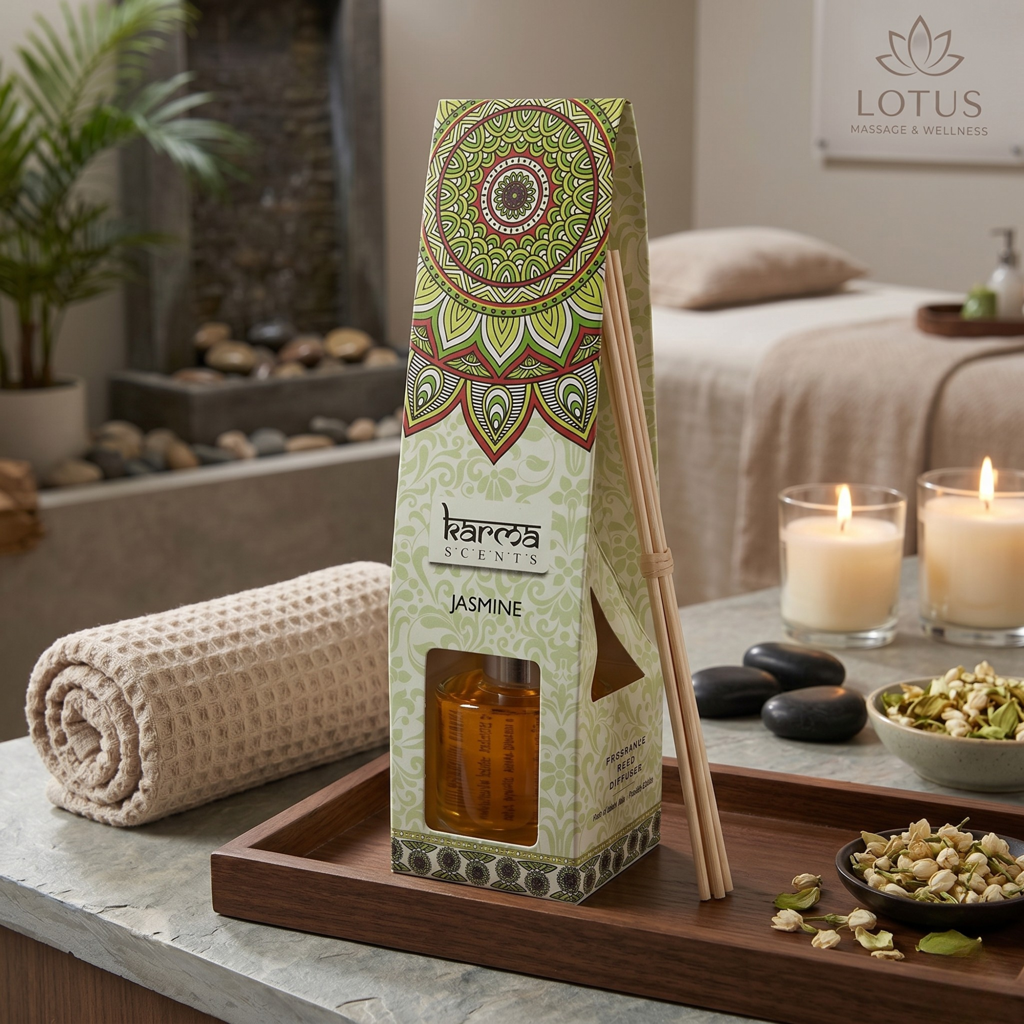 Odorizant cu Betisoare Aromaterapie 50 ml - Jasmine, Karma Scents
