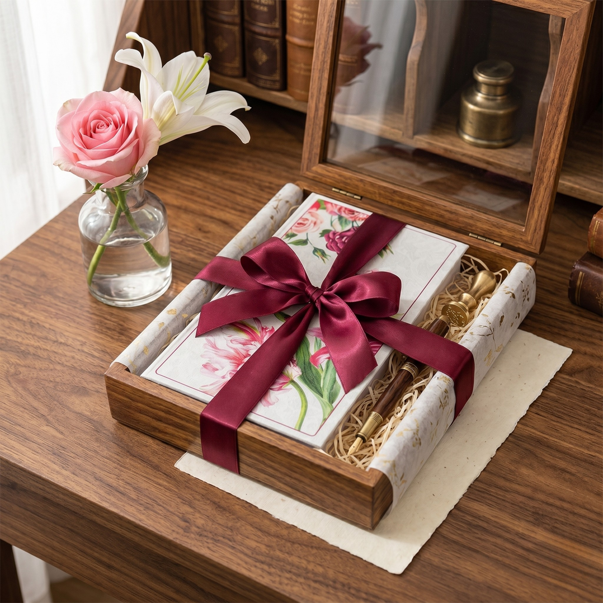Agenda nedatata cu motiv Magic Roses