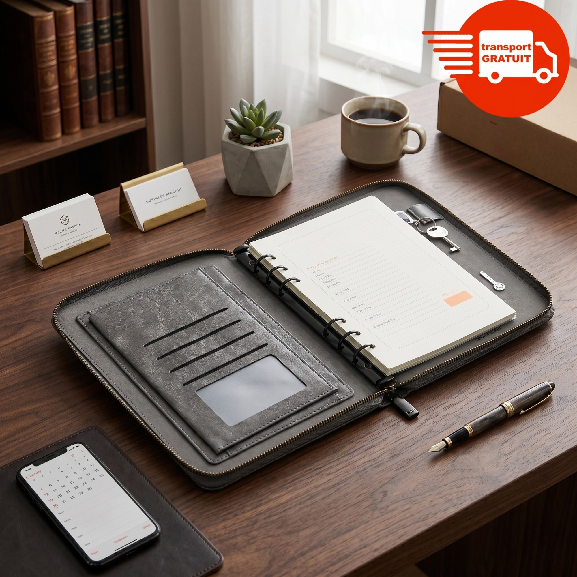 Agenda A5 cu Cifru si Baterie Externa 8000 mAh