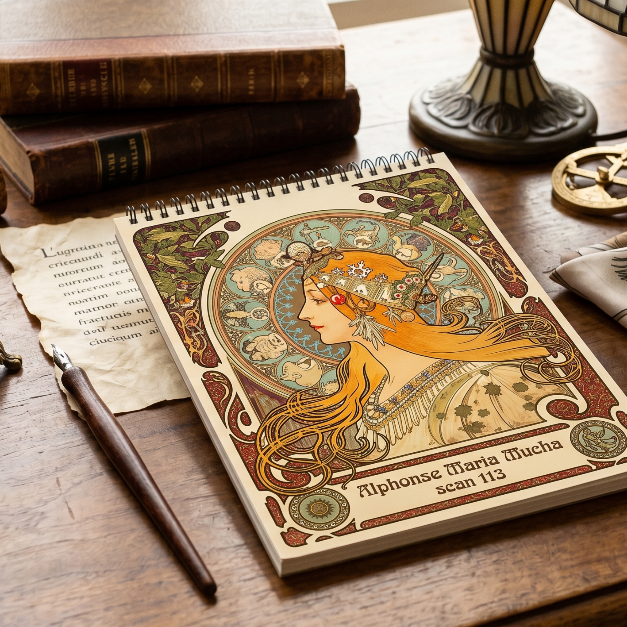 Carte de Schite, Alphonse Maria Mucha, Design Zodiac