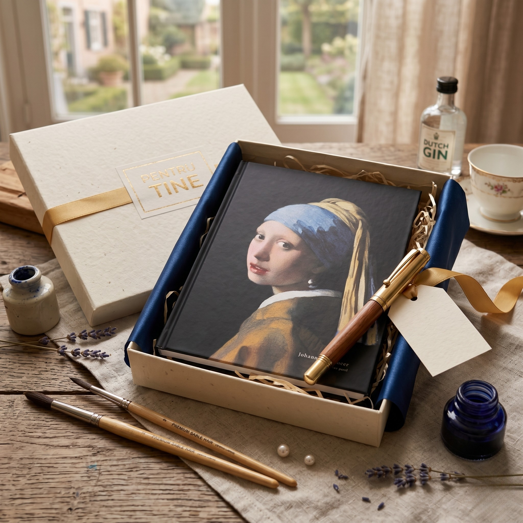 Agenda Johannes Vermeer, Imprimeu Fata cu cercel de perla, Design Elegant