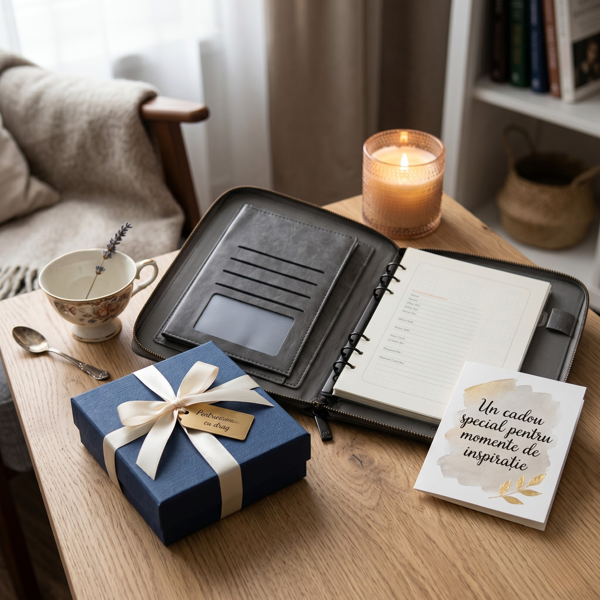 Agenda A5 cu Cifru si Baterie Externa 8000 mAh
