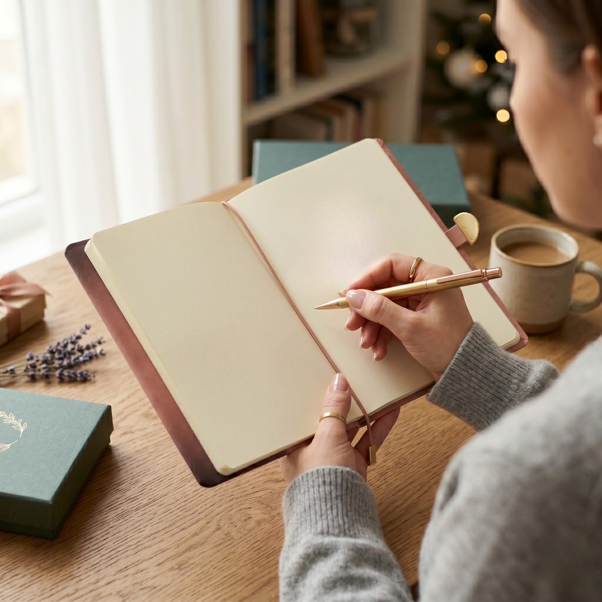 Agenda Premium cu Coperta din Piele Ecologica si Inchidere Metalica, Roz