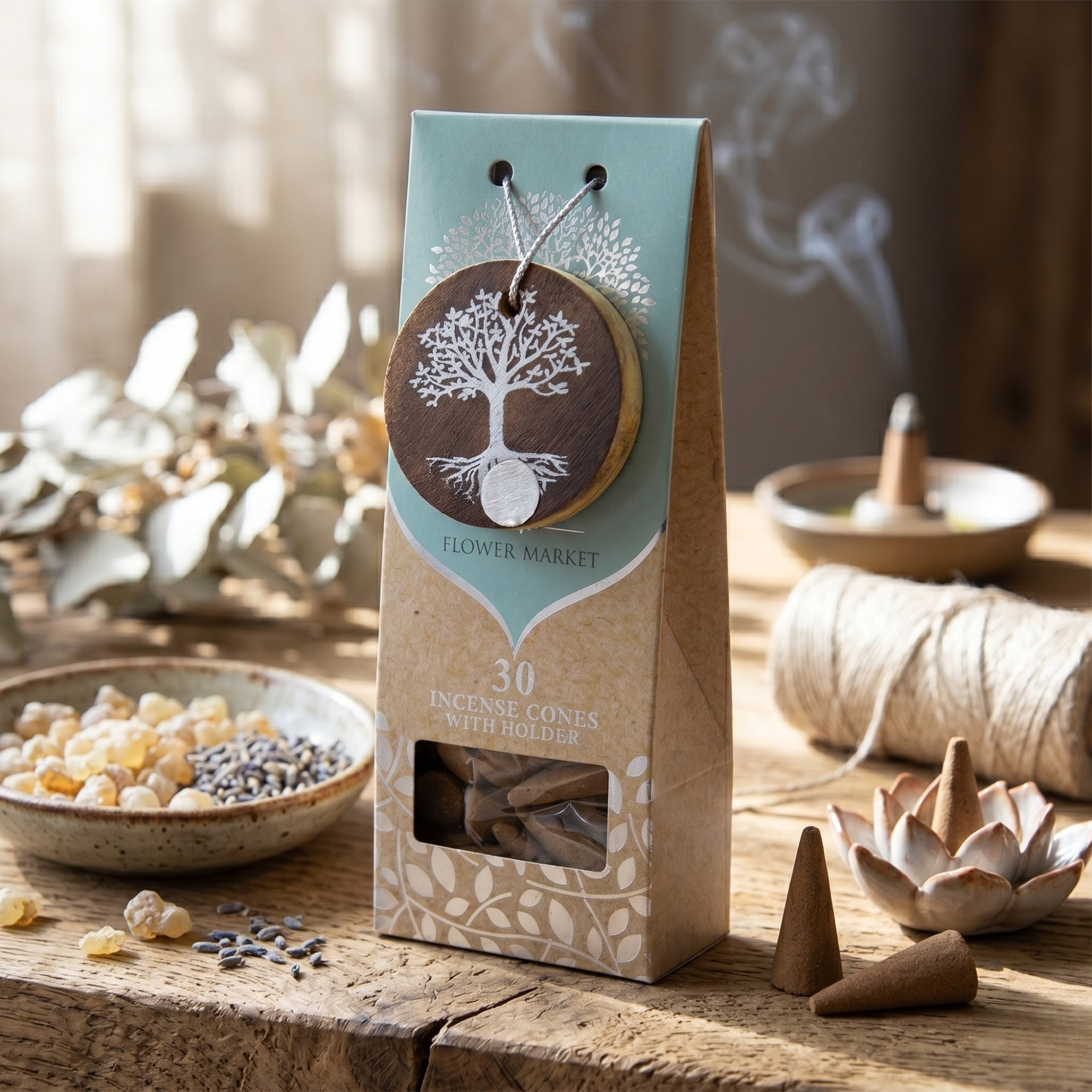 Conuri Parfumate cu Suport, Flower Market- Tree Of Life