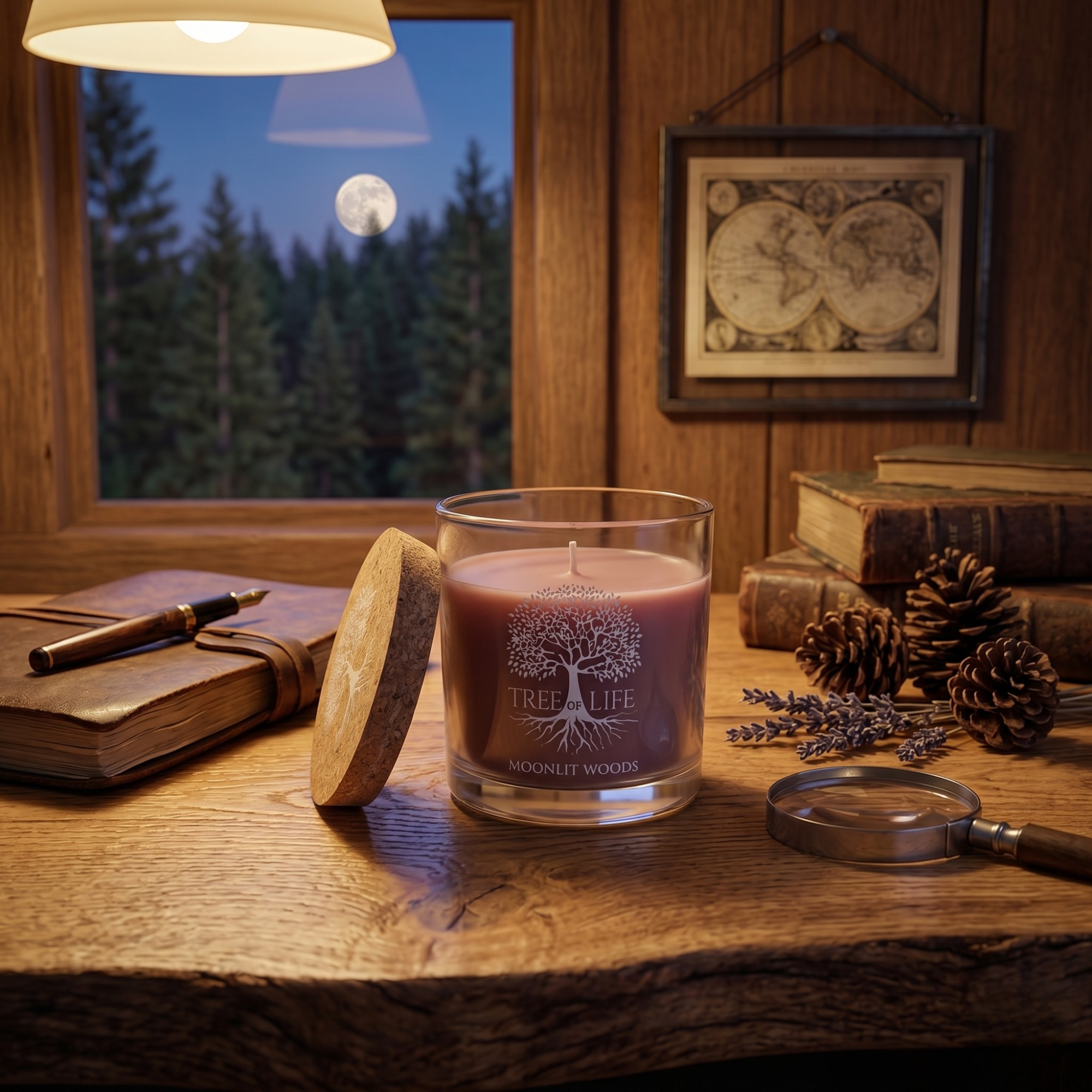 Lumanare Parfumata 120gr, Moonlit Woods - Tree Of Life