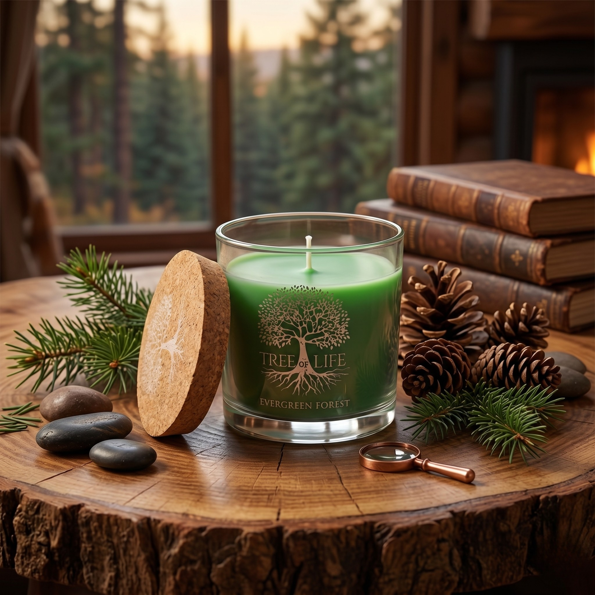 Lumanare Parfumata 120gr, Evergreen Forest - Tree Of Life