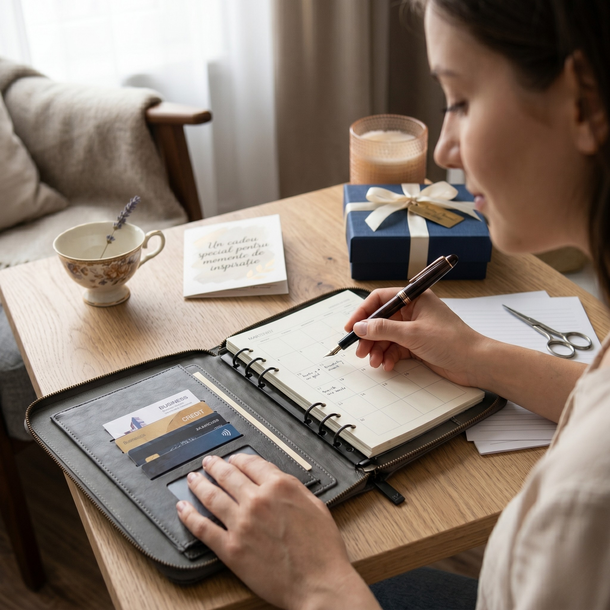 Agenda A5 cu Cifru si Baterie Externa 8000 mAh