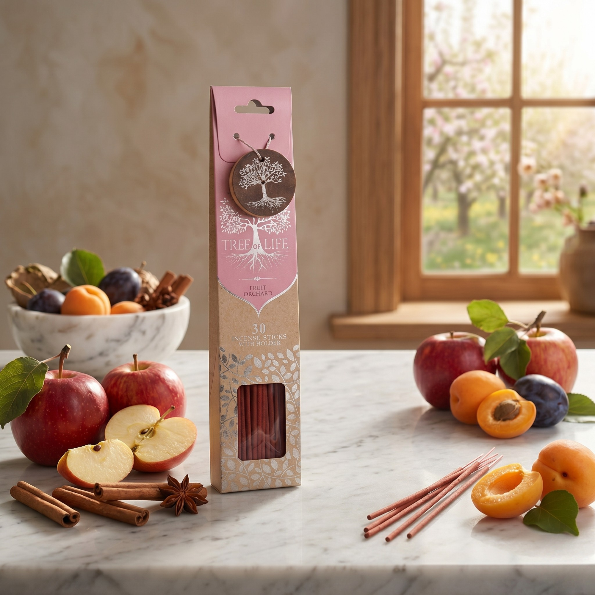 Betisoare Parfumate cu Suport, 30buc, Fruit Orchard - Tree Of Life