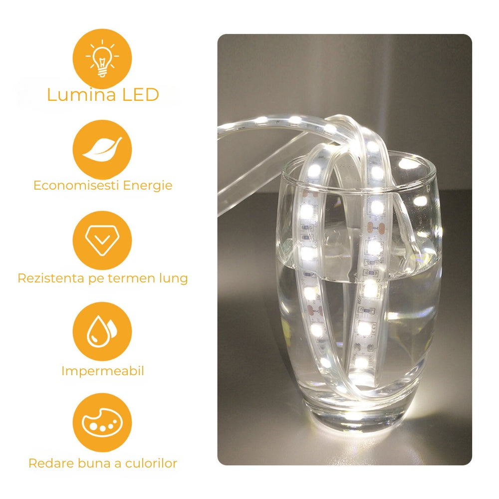 Oglinda tip Panou Radiant, cu lumina LED, 700W