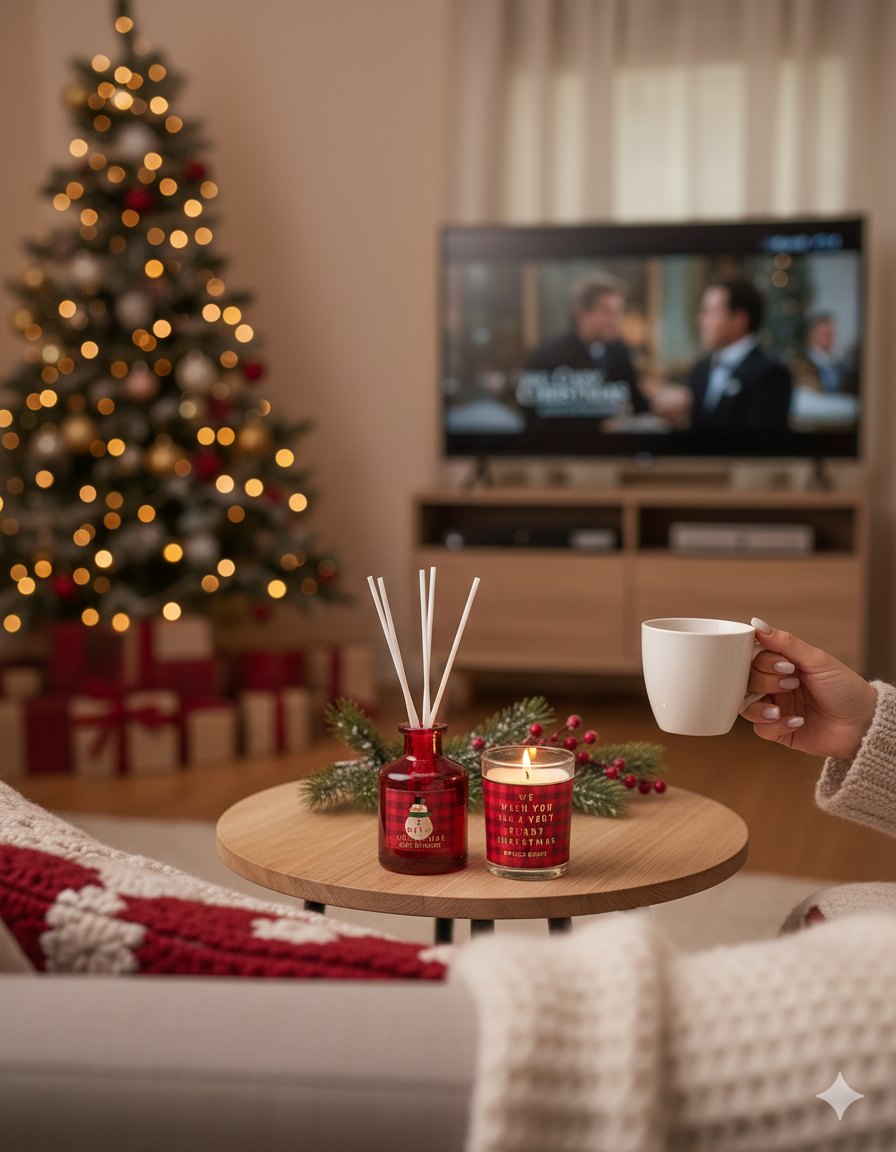 Aromo Set Craciun, Peaceful Woodland, Red Edition