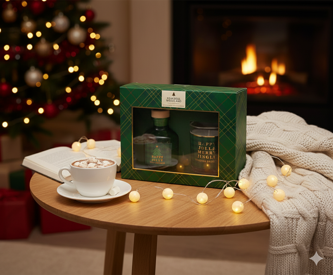 Aromo Set Craciun, Peaceful Woodland, Green Edition