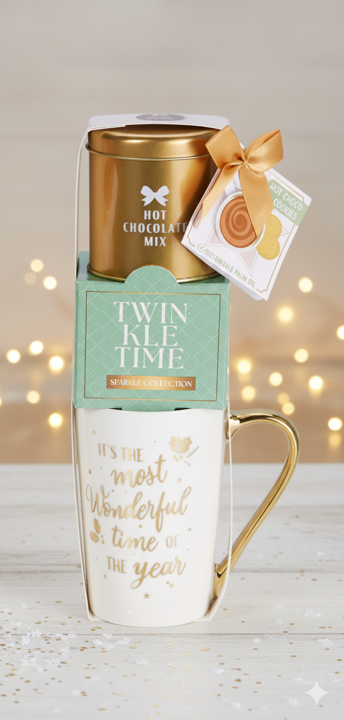 Set Cadou Twinkle, Sparkle & Shine, Argintiu-Albastru