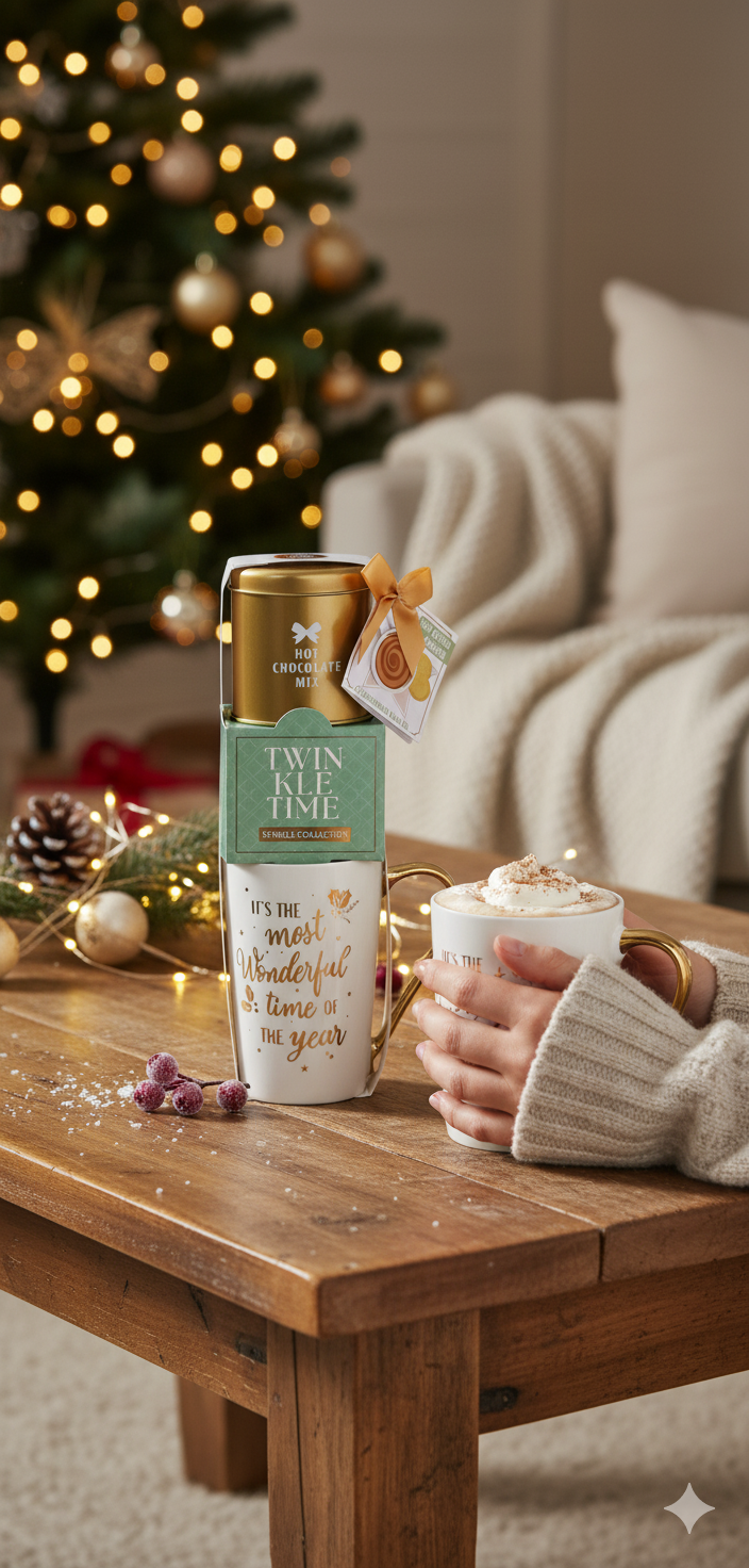 Set Cadou Twinkle, Sparkle & Shine, Argintiu-Albastru