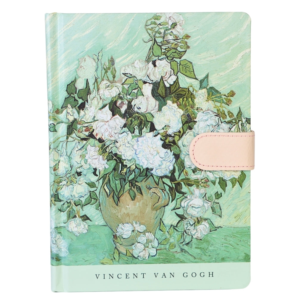 Agenda Van Gogh cu Inchidere Magnetica, Imprimeu Roses, Design Elegant