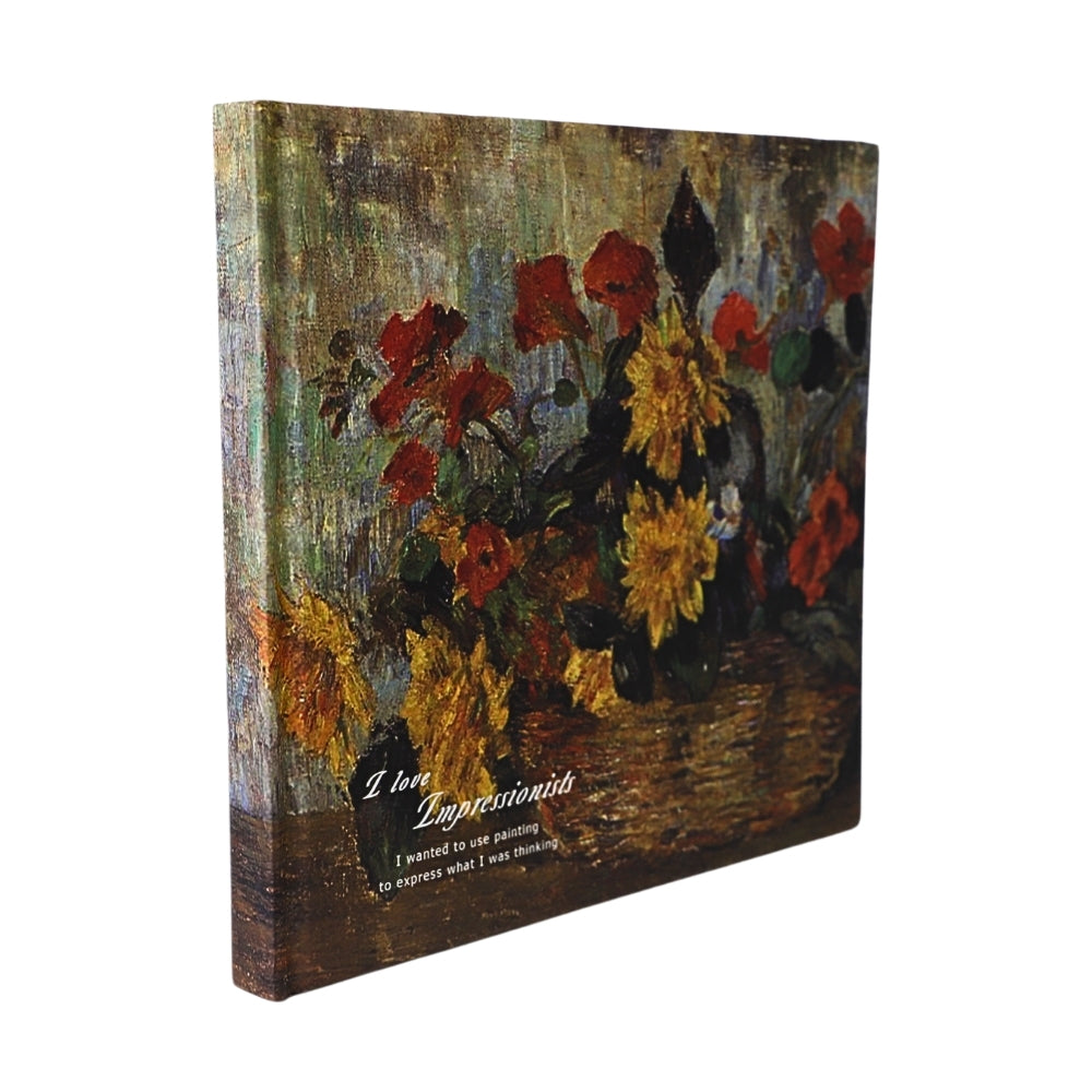 Agenda Impresionista, Imprimeu Cos cu Flori de Toamna, Design Artistic