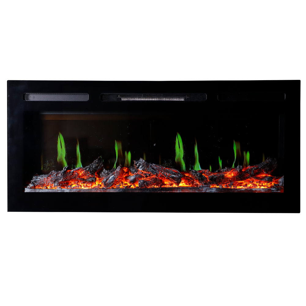 Semineu Electric Incorporabil Cu Busteni, cu Sunet, 7 culori