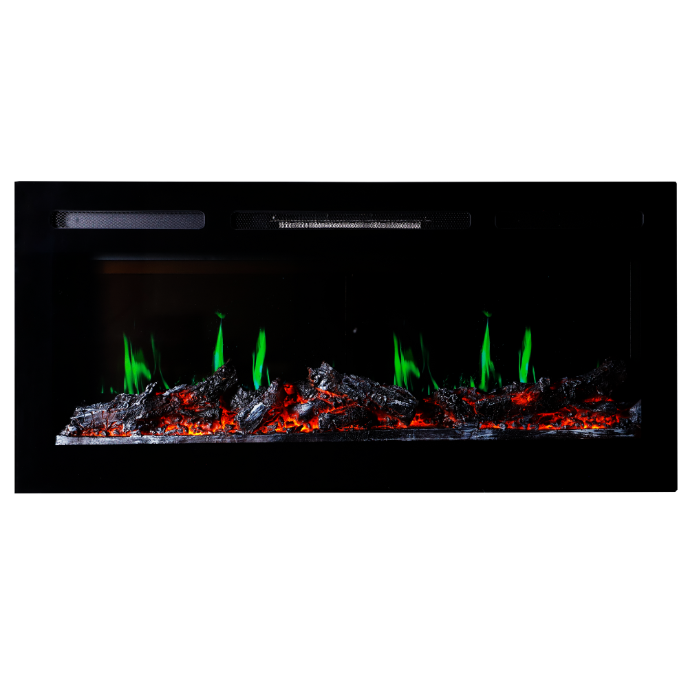 Semineu Electric Incorporabil Cu Busteni, cu Sunet, 7 culori