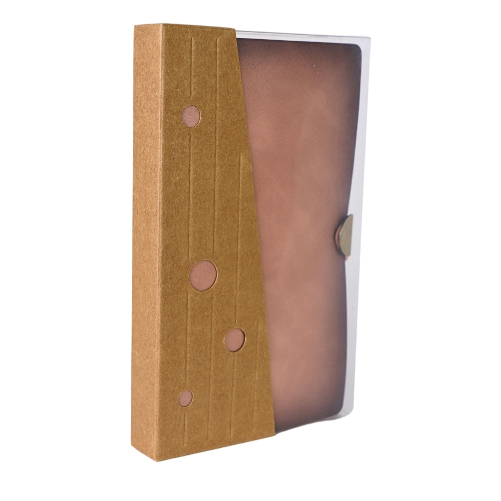 Agenda Premium cu Coperta din Piele Ecologica si Inchidere Metalica, Roz