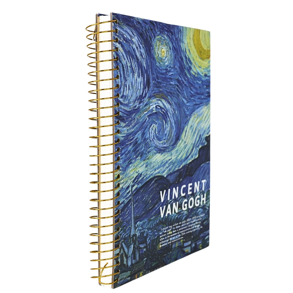 Agenda cu Spirala, Vincent van Gogh, Design Noaptea Instelata