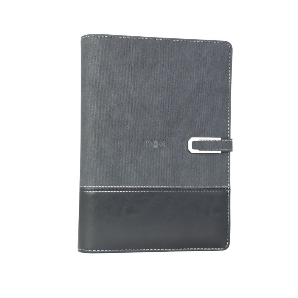 Agenda Smart Casual, format A5 cu Baterie Externa de 10000 mAh, Black