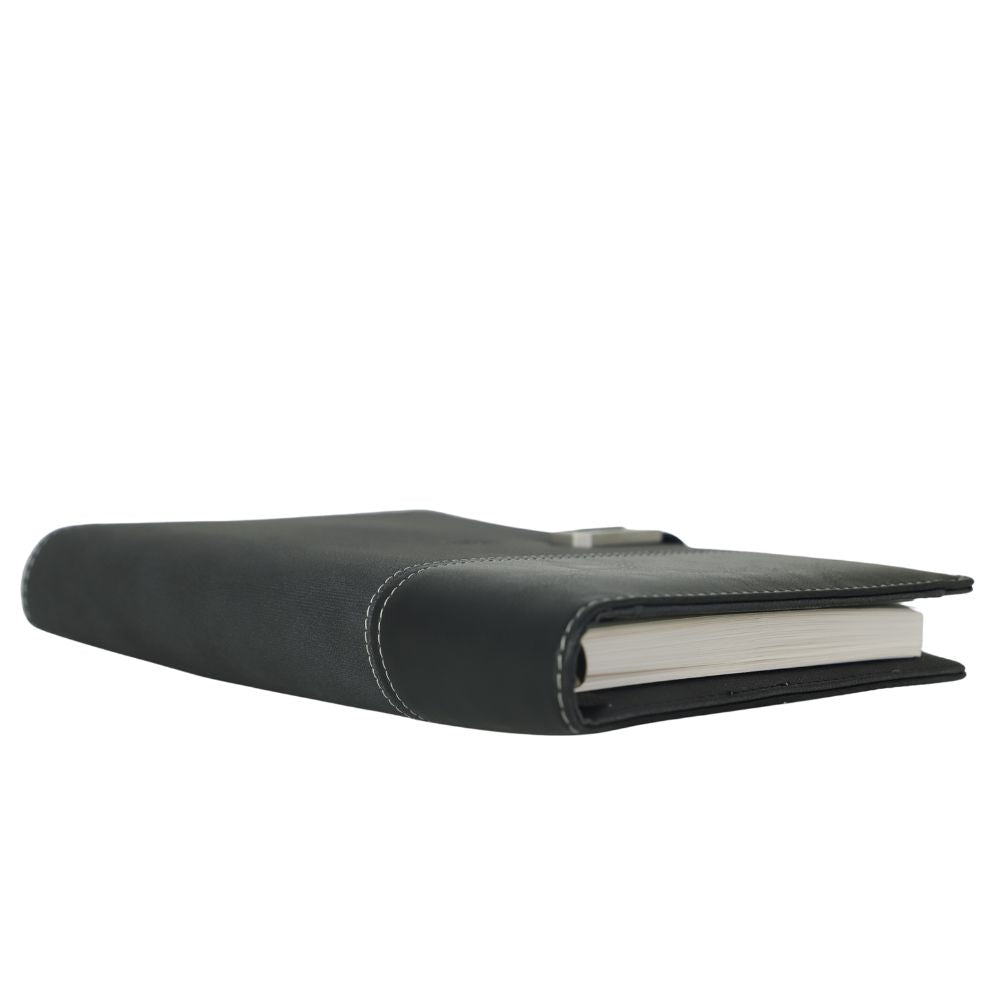 Agenda Smart Casual, format A5 cu Baterie Externa de 10000 mAh, Black