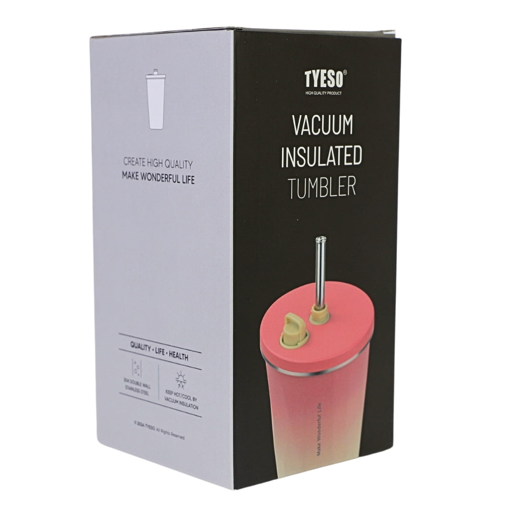 Pahar cu Pai, 500 ml, Alb-Gri