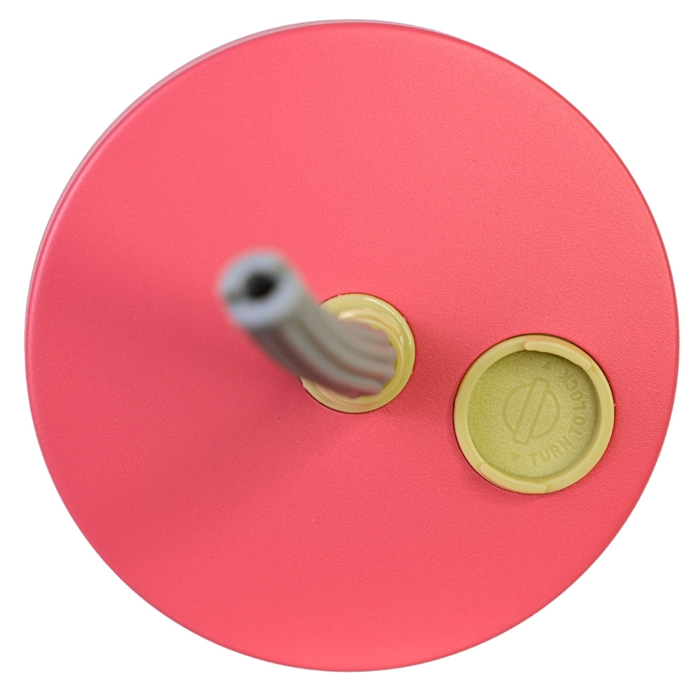 Pahar cu Pai, 500 ml, Roz-Alb