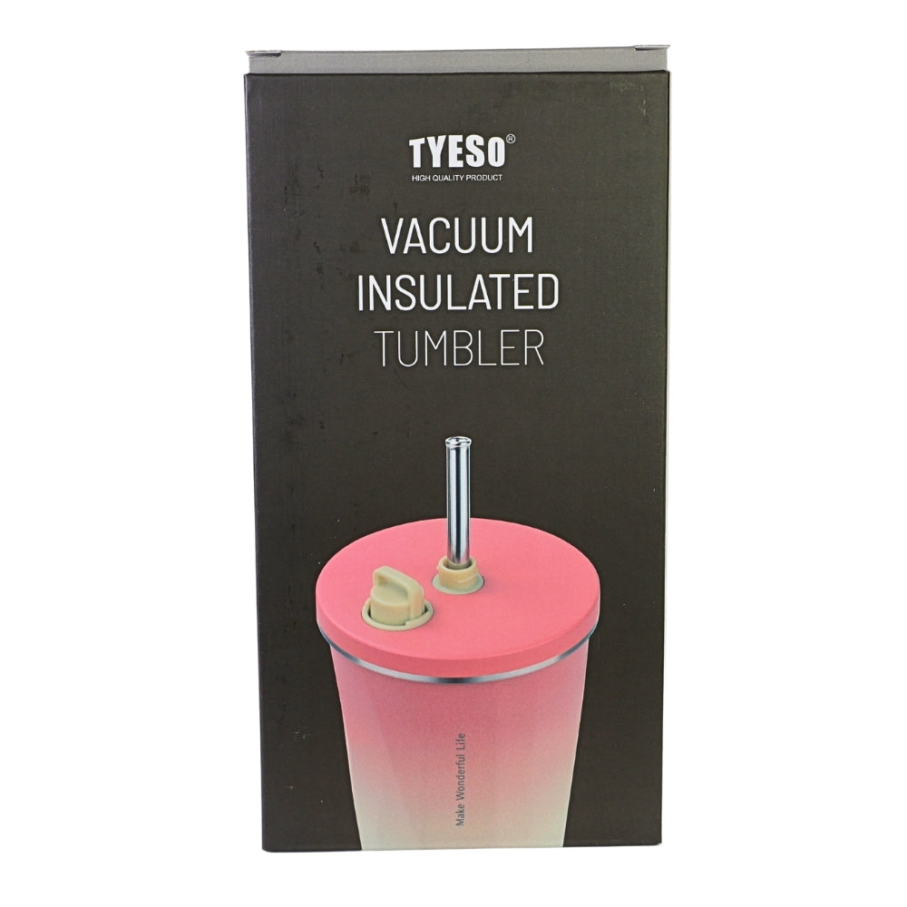 Pahar cu Pai, 500 ml, Alb-Verde