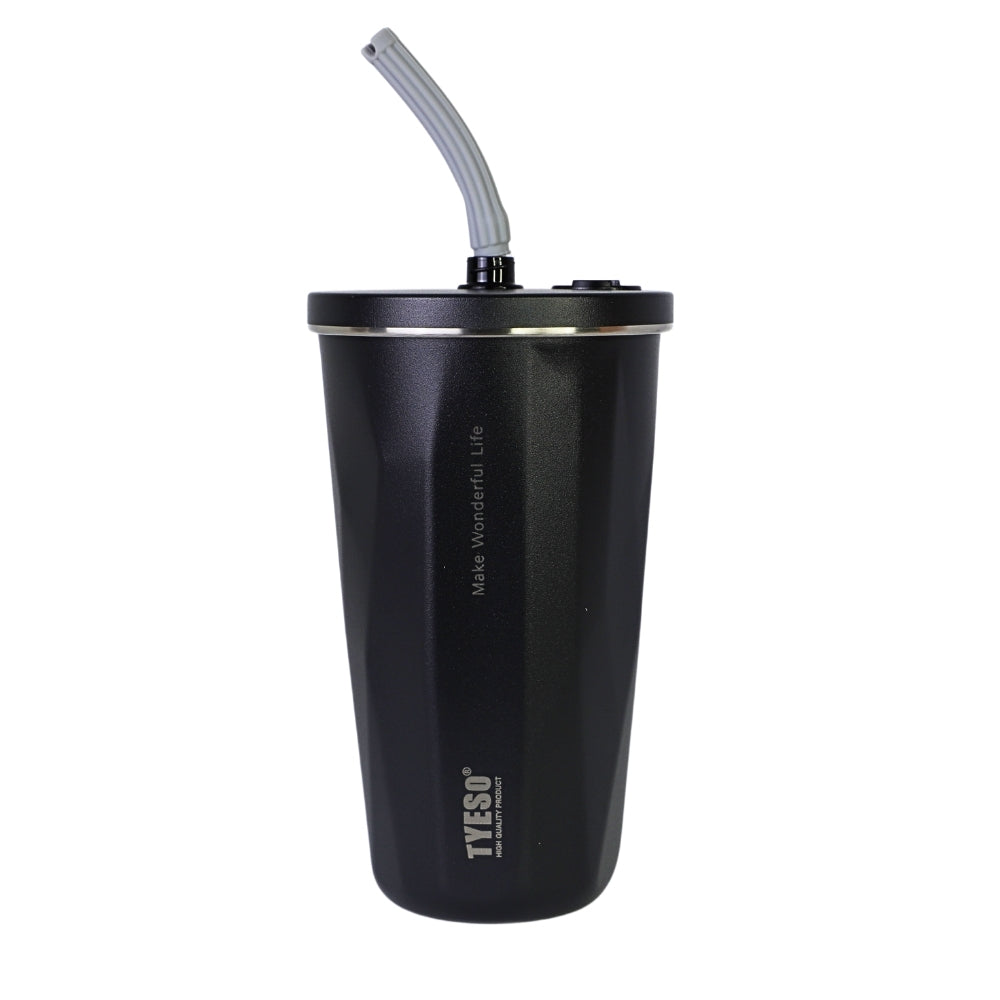 Pahar cu Pai, 500 ml, Negru