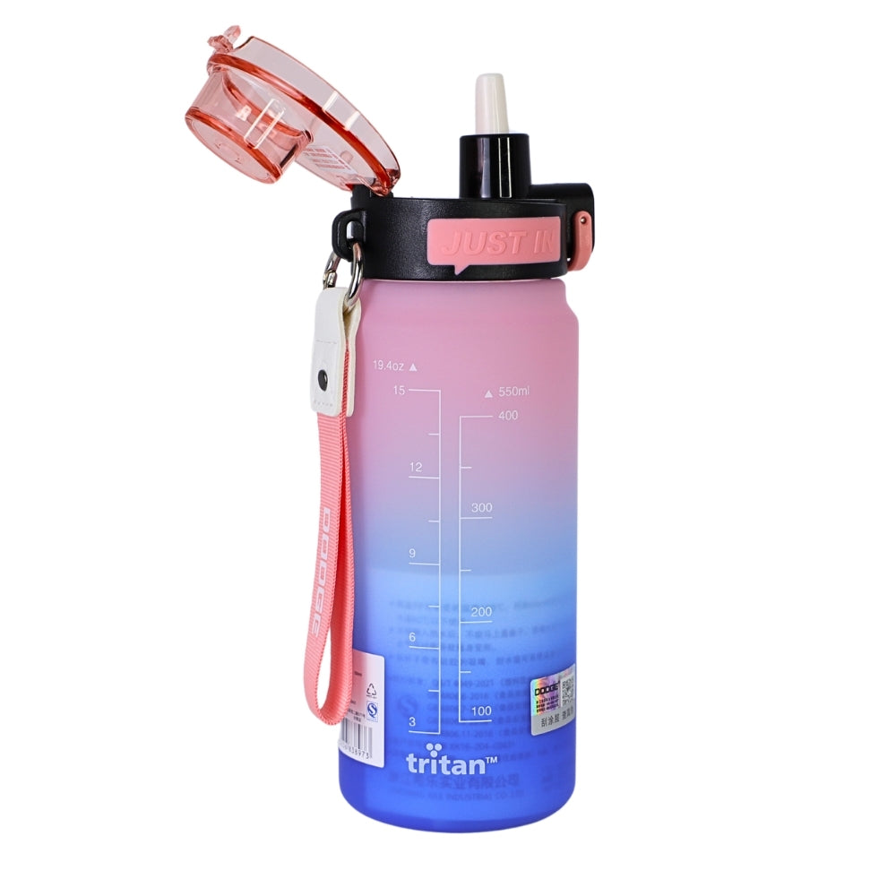 Sticla Reutilizabila, 550 ml, Gradient Roz-Albastru