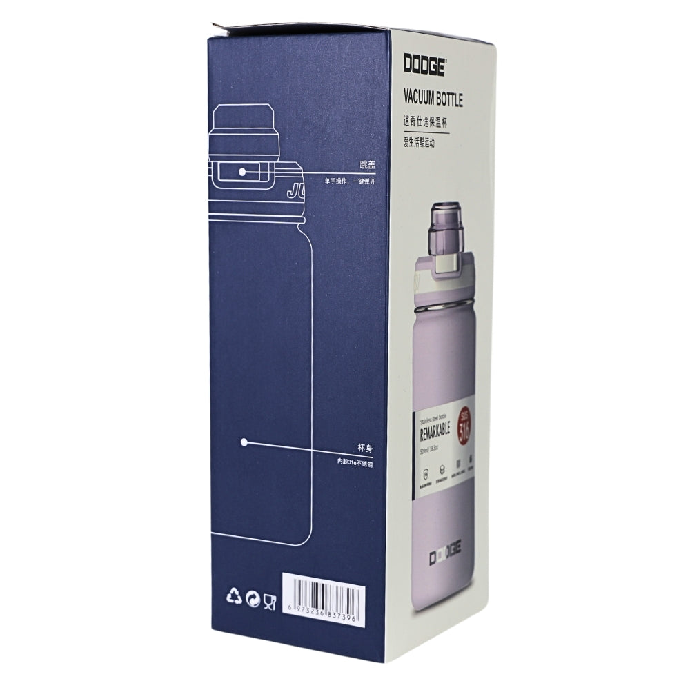 Sticla de Apa, 520 ml, Mesaj FIT, Roz