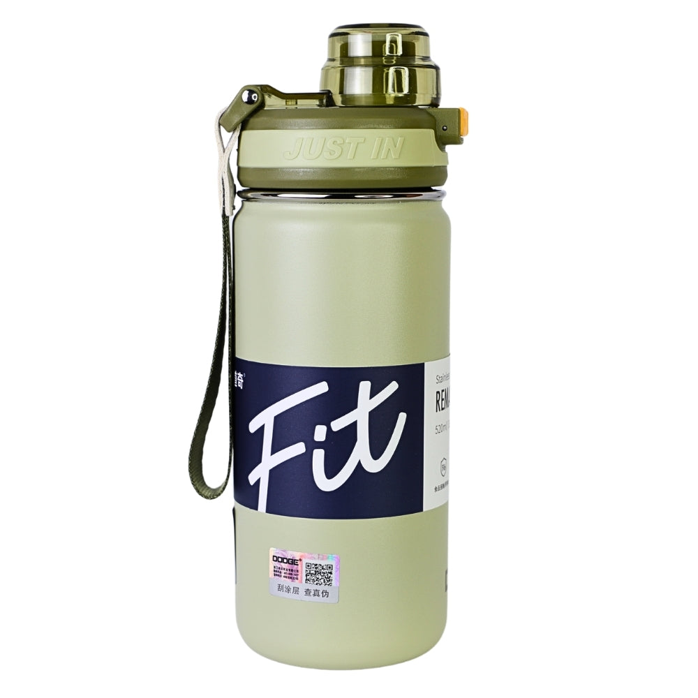 Sticla de Apa, 520 ml, Mesaj FIT, Galben