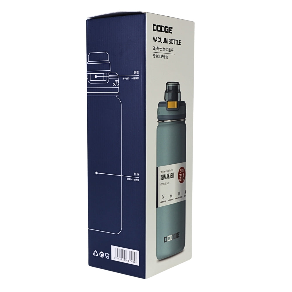 Sticla de Apa, 650 ml, Mesaj FIT, Galben