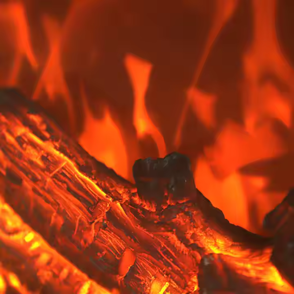 Semineu Electric Incorporabil, 2m, Negru, Design Minimalist, Telecomanda