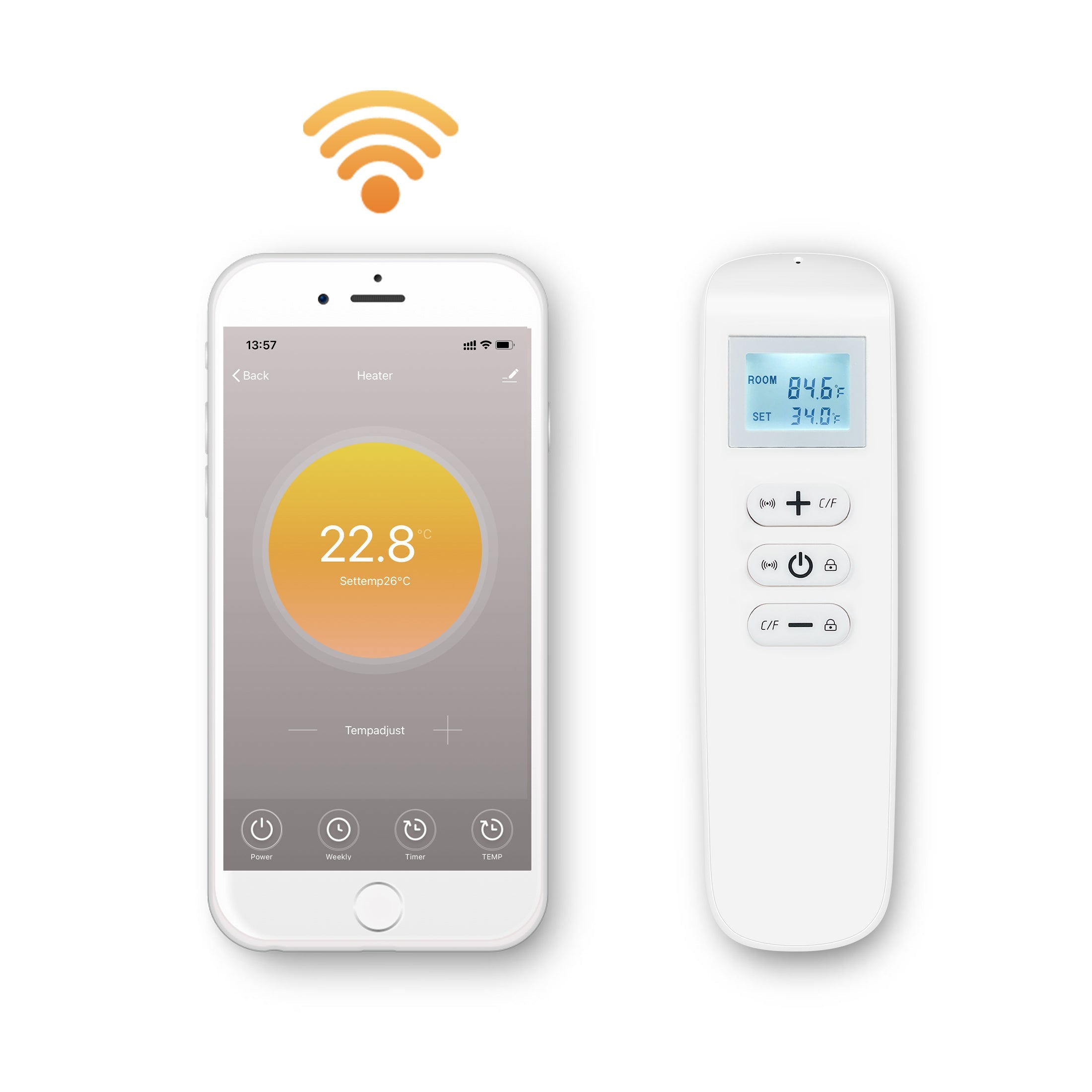 Panou Radiant Ceramic cu Infarosu, Telecomanda, 700W