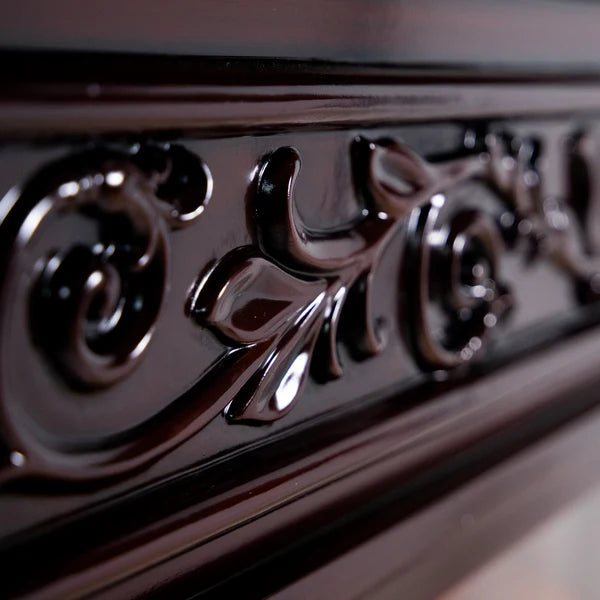 Semineu Electric din Lemn Masiv Stejar Cu Model, Telecomanda