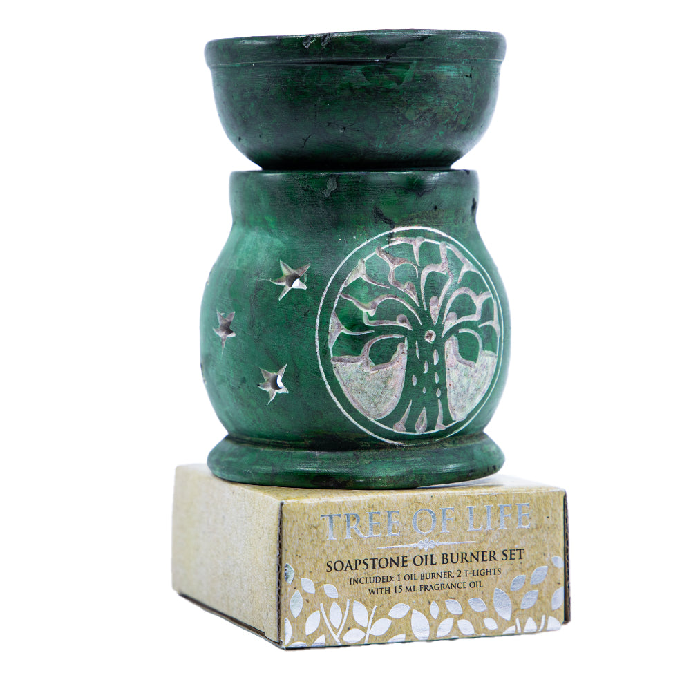 Set Aromaterapie cu Ulei si Difuzor, Whispering Tree - Tree Of Life