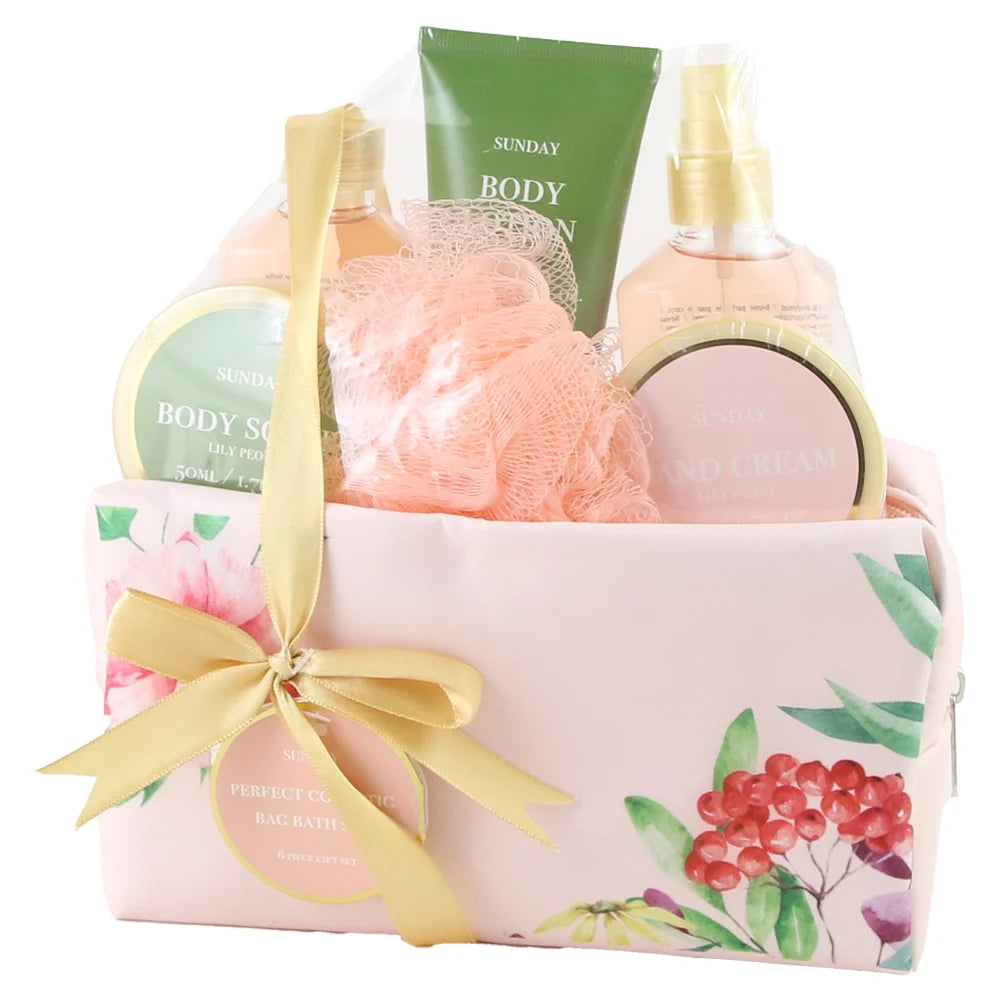 Set Cadou Baie 7 Piese, Sunday Lily Peony